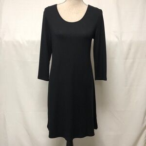 Cable & Gauge knit dress with grommet and lacing detail on back
